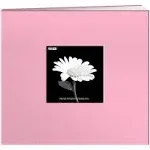 Pioneer 8 Inch by 8 Inch Postbound Frame Cover Memory Book, Dreamy Pink