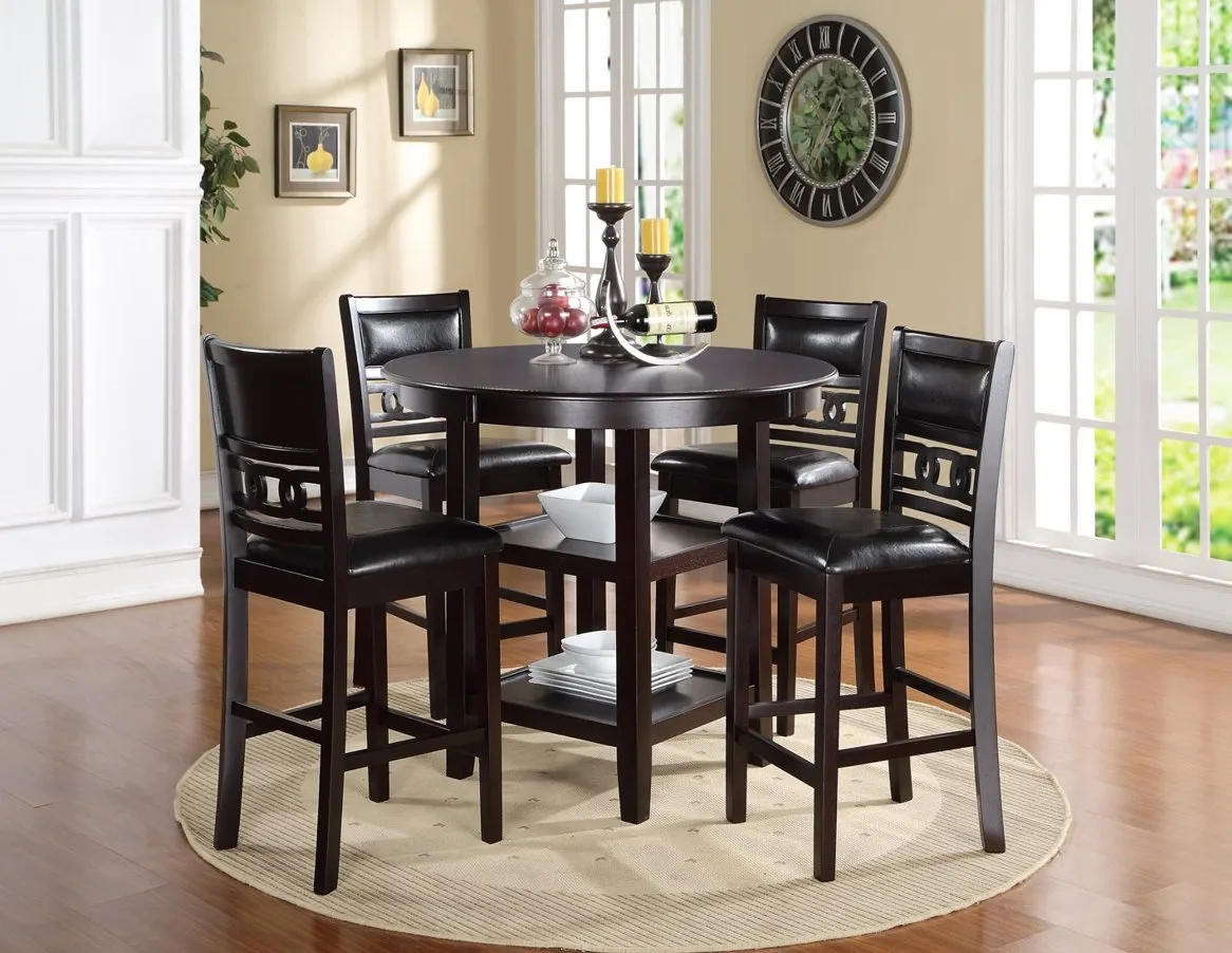 New Classic Furniture Gia 5 Piece Counter Dining Set