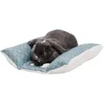 FurHaven Plush Fur Diamond Print Cuddle Loaf Bed