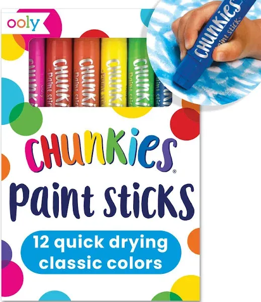 Ooly Chunkies Paint Sticks Set of 12