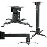 Projector Mount Universal Projector Ceiling/Wall Mount Black with Extendable ...