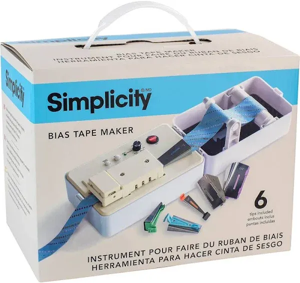 Simplicity Bias Tape Maker, White,One Size