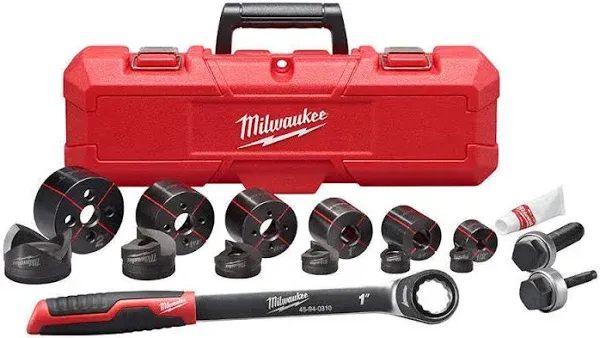 Milwaukee Tool 49-16-2694 Milwaukee Exact, Knockout Punch Set, Capacity 10 Ga