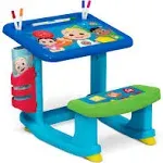 CoComelon Draw and Play Desk Includes 10 Markers and Coloring Book New Gift