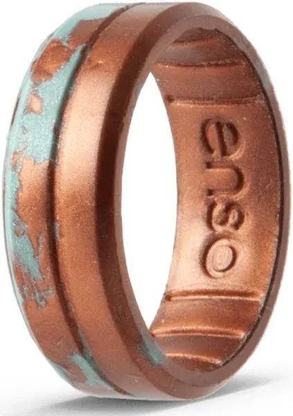 Enso Rings Handcrafted Contour Classic Silicone Ring – Comfortable and Flexible Design – 7.24mm Wide, 1.9mm Thick