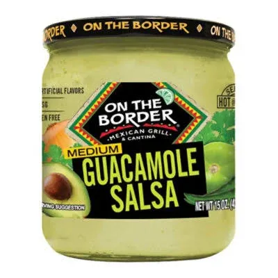 On The Border Guacamole Salsa 15 oz. Jar (Pack of 4)