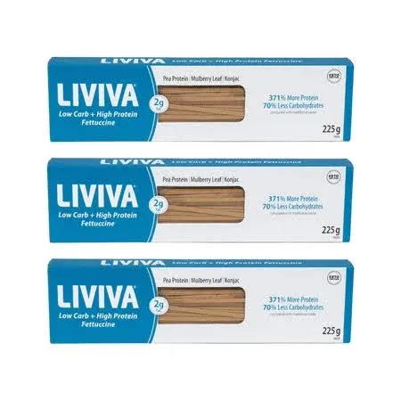 LIVIVA: Low Carb Keto Fettuccine Pasta, 7.05 oz