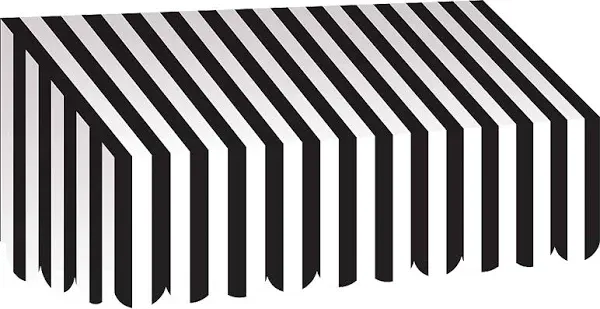 Teacher Created Resources Black & White Stripes Awning (TCR77505)