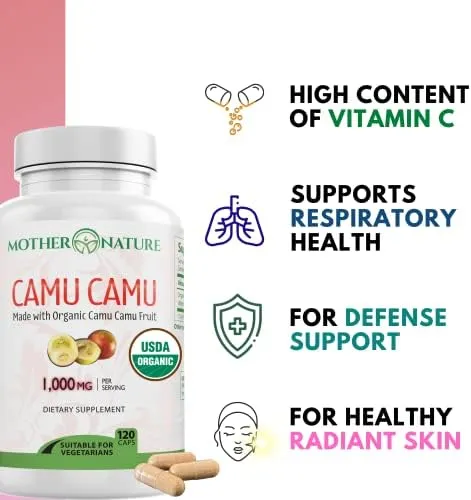 Mother Nature Organics Camu Camu Capsules