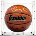 Sleek Square Acrylic Case for Basketball, Soccer Ball, and Football Memorabilia