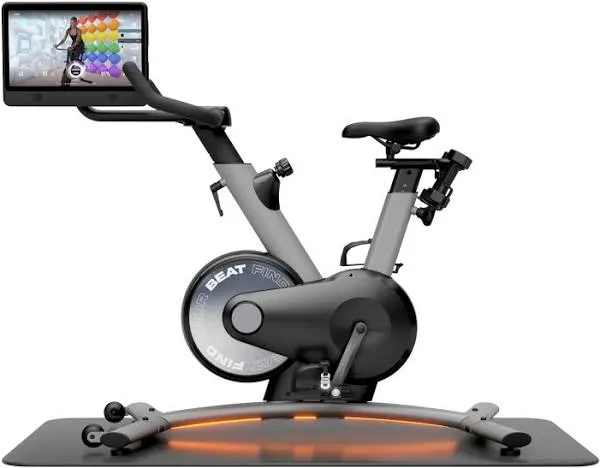 Smart Exercise Bike, Indoor Exercise Bike With 15.6 TouchScreen, Stationary Bike With Auto Resistance, Bluetooth, Training Algorithm, Top Instructors (Mist Grey)