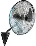 High Velocity Black Speed Metal Oscillating Fan,  With Weather-Resist<wbr/>ant Motor,6