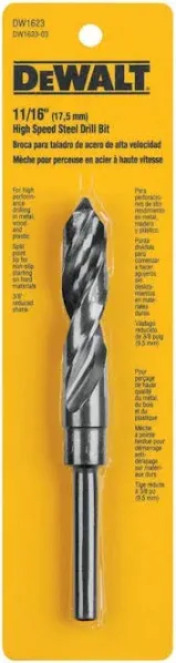 DW1623 High-Speed Steel Drill Bit,11/16-In. - Quantity 1