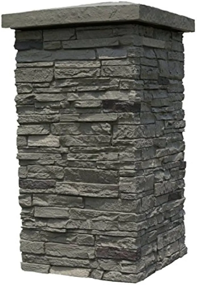 NextStone Faux Polyurethane Stone Column Wrap