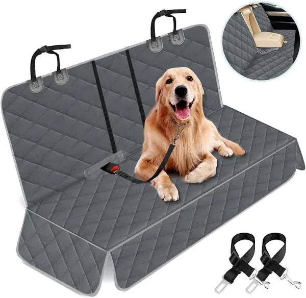 Dog Car Cover for Back Seat Pet Protector Waterproof Bench Car Seat Cover