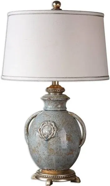 Uttermost 26483 Cancello Blue Glaze Table Lamp