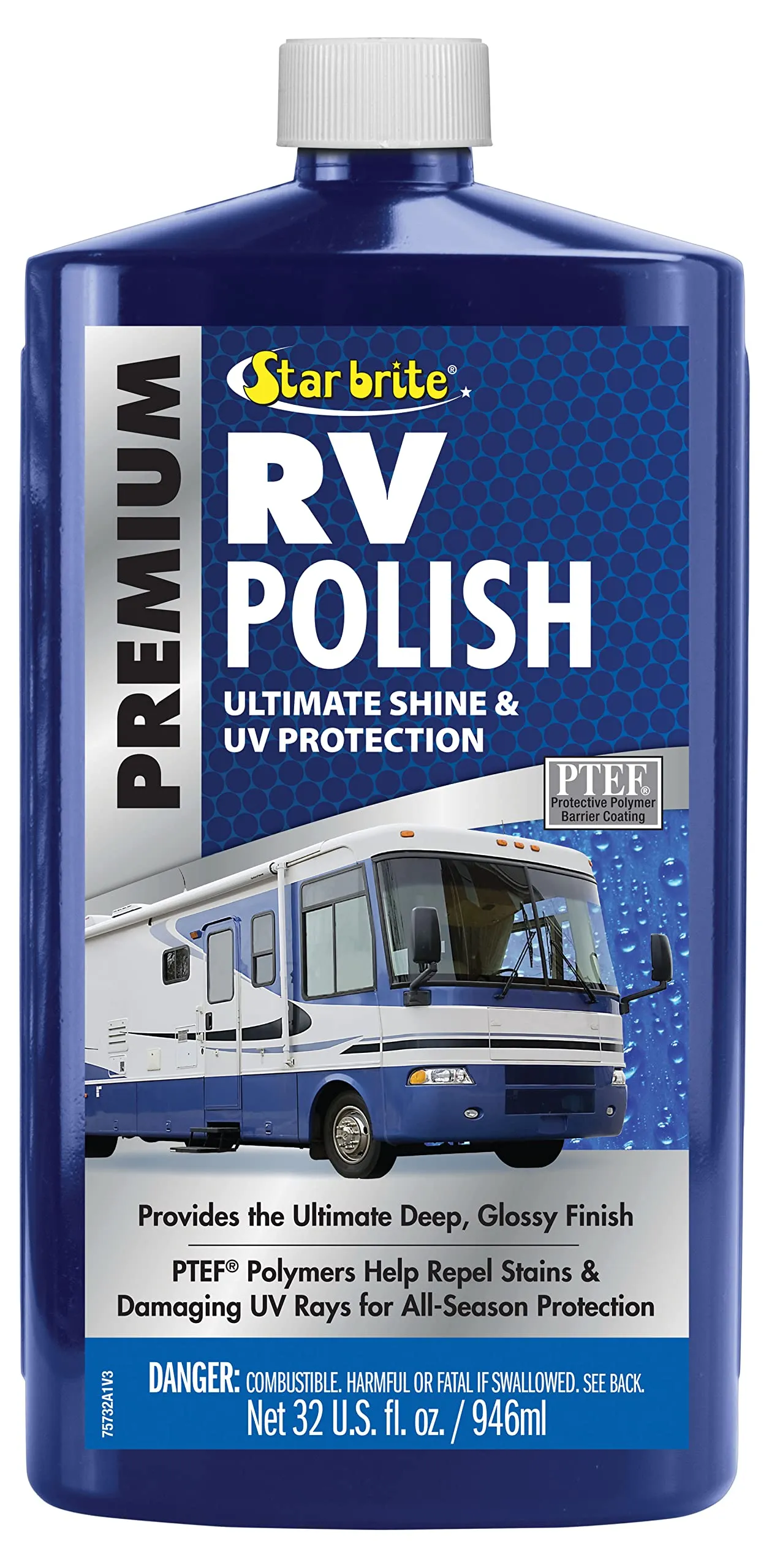 Star Brite® 075732PW - Premium 1 qt Polish &amp; Wax with PTEF