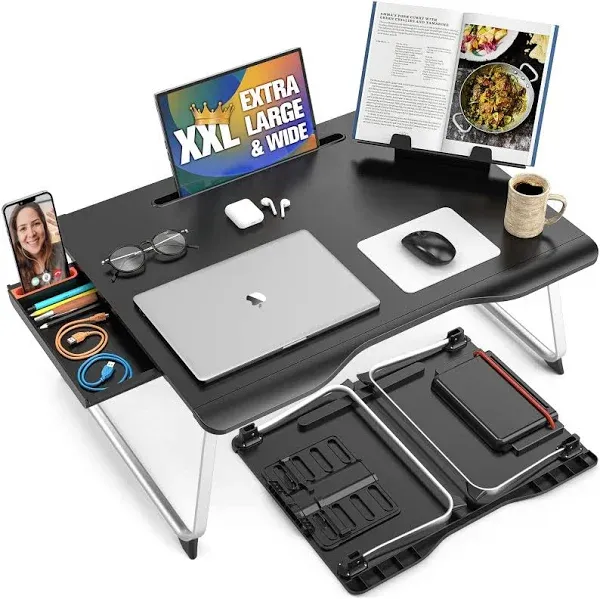 Cooper Mega Table XXL Extra Large Laptop Lap Desk for Bed | Portable Desk Lapto