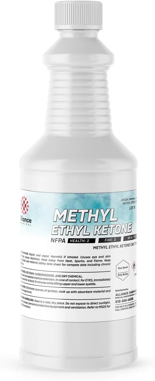 Methyl Ethyl Ketone (MEK) - 1 Quart (32 FL Oz)