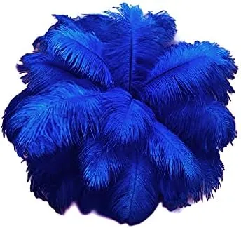 Ostrich Feathers, 100 Pieces - 6-8&quot; Turquoise Blue Dyed Ostrich Drabs Body Plumage Wholesale Feathers (bulk) Carnival Prom : 1452