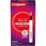 Colgate Optic White Express Teeth Whitening Pen with 35 Treatments, Enamel Safe, Designed for No Tooth Sensitivity, 0.08 oz