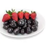 Andy Anand 24 Pcs Fresh Strawberries Freeze Dried Dipped in Belgian Dark Chocolate, Delicious-Decadent