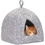 FurHaven Polycanvas Print Pet Tent, Gray, Small