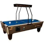 Tournament Pro Air Hockey Table - 8' - Light Blue - Free Play - Manual Scoring