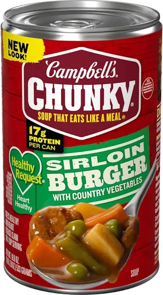 Campbell's Chunky Sirloin Burger With Country Beef Soup