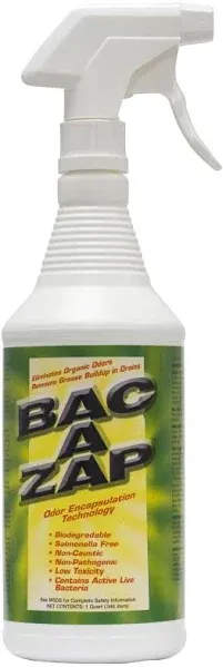 Nisus Bac-A-Zap Odor Eliminator - 1 qt bottle