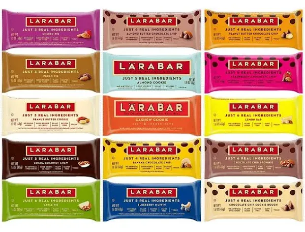 Larabar Gluten Free Snack Bars Variety Pack (16 Bars)