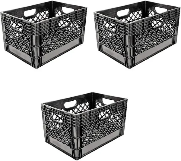 Juggernaut 24 Quart Heavy Duty Stackable Storage Crate