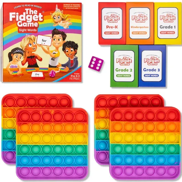 The Fidget Game Learn to Read in Weeks Master 220 High-Frequency Dolch Sight Words Curriculum