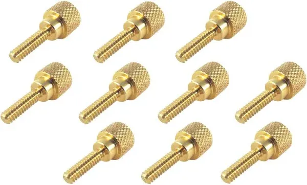 10 Piece Solid Brass Diamond Knurled Thumb Screw Sets