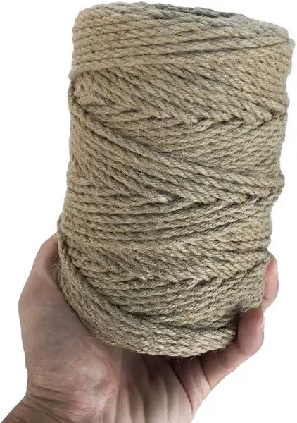 ILIKEEC Strong Jute Twine 4mm Thick 328Feet Natural Arts Crafts Jute Rope Durable Packing String for Gardening Applications