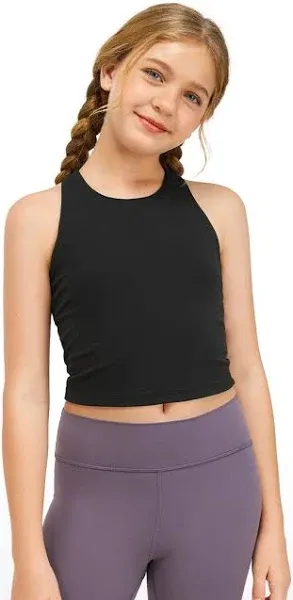 CRZ YOGA Girls Butterluxe Double Lined Racerback Tank Tops