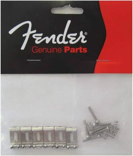 Fender 007-5123 American Standard Stratocaster Bridge Saddles (6) | Reverb