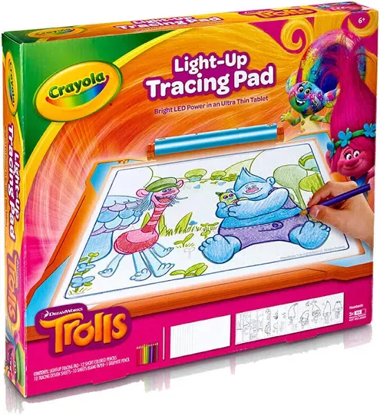 Crayola Trolls Light Up Tracing Pad