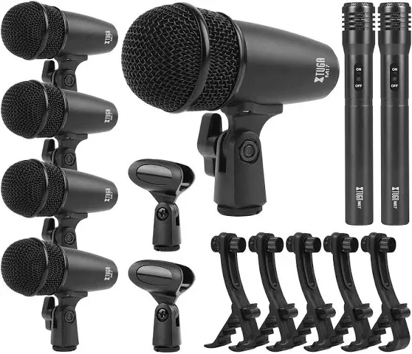 XTUGA MI7 7-Piece Wired Dynamic Drum Mic Kit