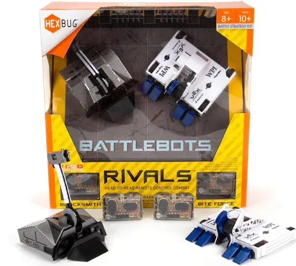 HEXBUG BattleBots Rivals 4.0 (Blacksmith and Biteforce), Remote New Version 