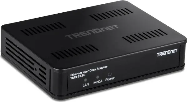 TRENDnet Ethernet Over Coax MoCA 2.5 Adapter TMO-312C