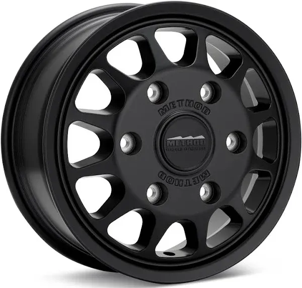 Method Mr703 17x8.5 0mm Offset 6x5.5 106.25mm CB Matte Black Wheel