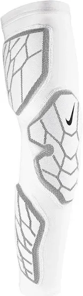 Nike Pro Hyperstrong Padded Arm Sleeve 3.0, White | Gray, L/XL Right