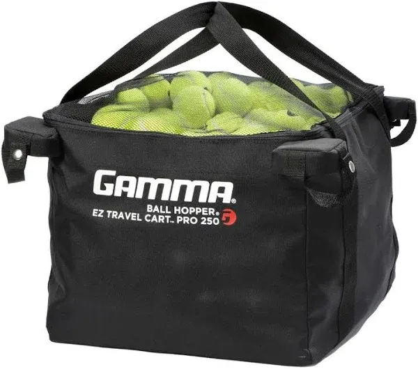 Gamma Sports EZ Travel Cart Pro, Portable Compact 250 Ball Hopper Hopper Bag