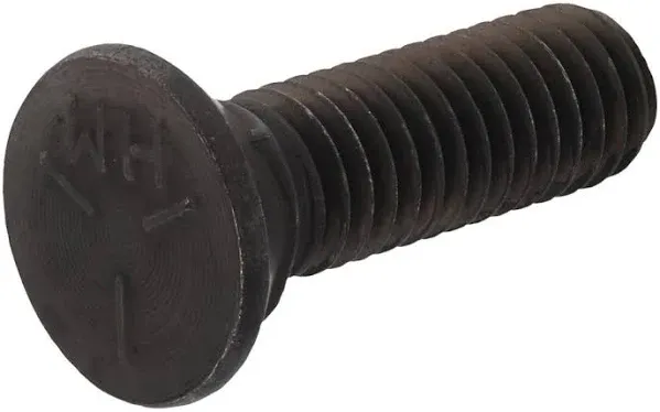 260123 5/8-Inch x 2-Inch Plow Bolts, 25-Pack , black