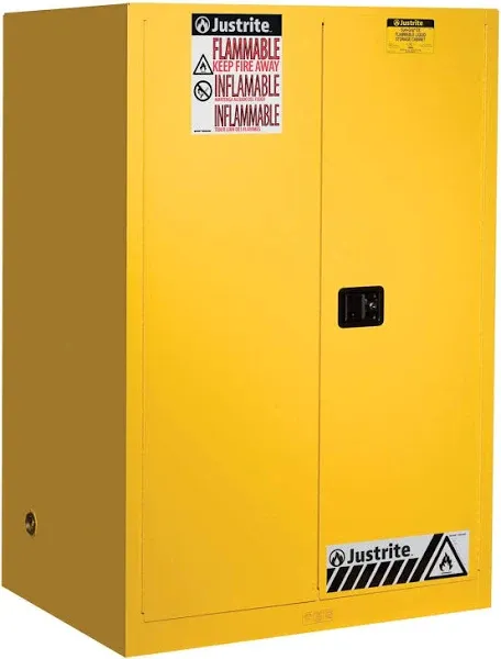 Justrite Sure-Grip® EX Classic Self-Closing 90 Gal Safety Cabinets For Flammables