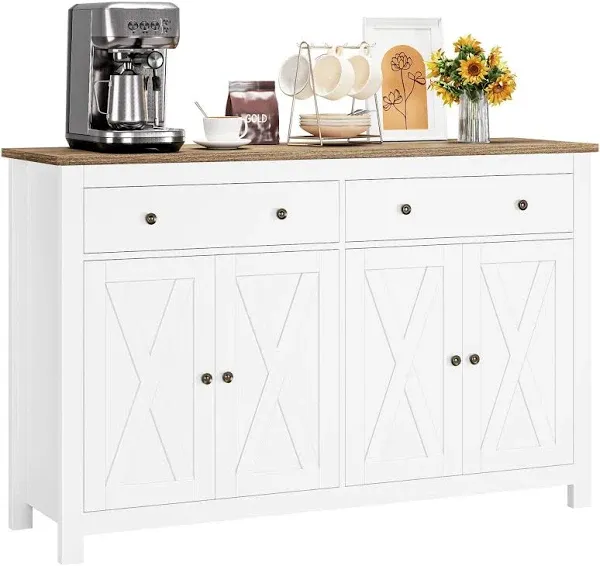 GarveeHome 55" Large Sideboard Buffet Cabinet