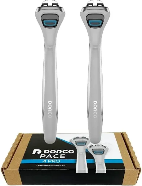 Dorco Pace 4 Pro - Four Blade Razor Shaving System - 52 Cartridge Refills (No Handle)