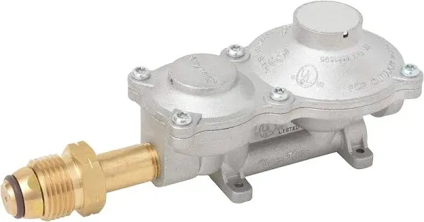 Flame King 2 Stage Propane LP Horizontal Super Compact Regulator