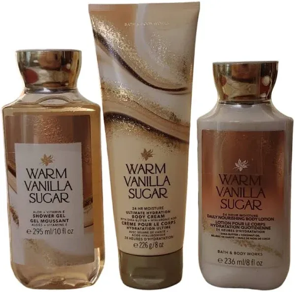 Bath & Body Works Warm Vanilla Sugar Set